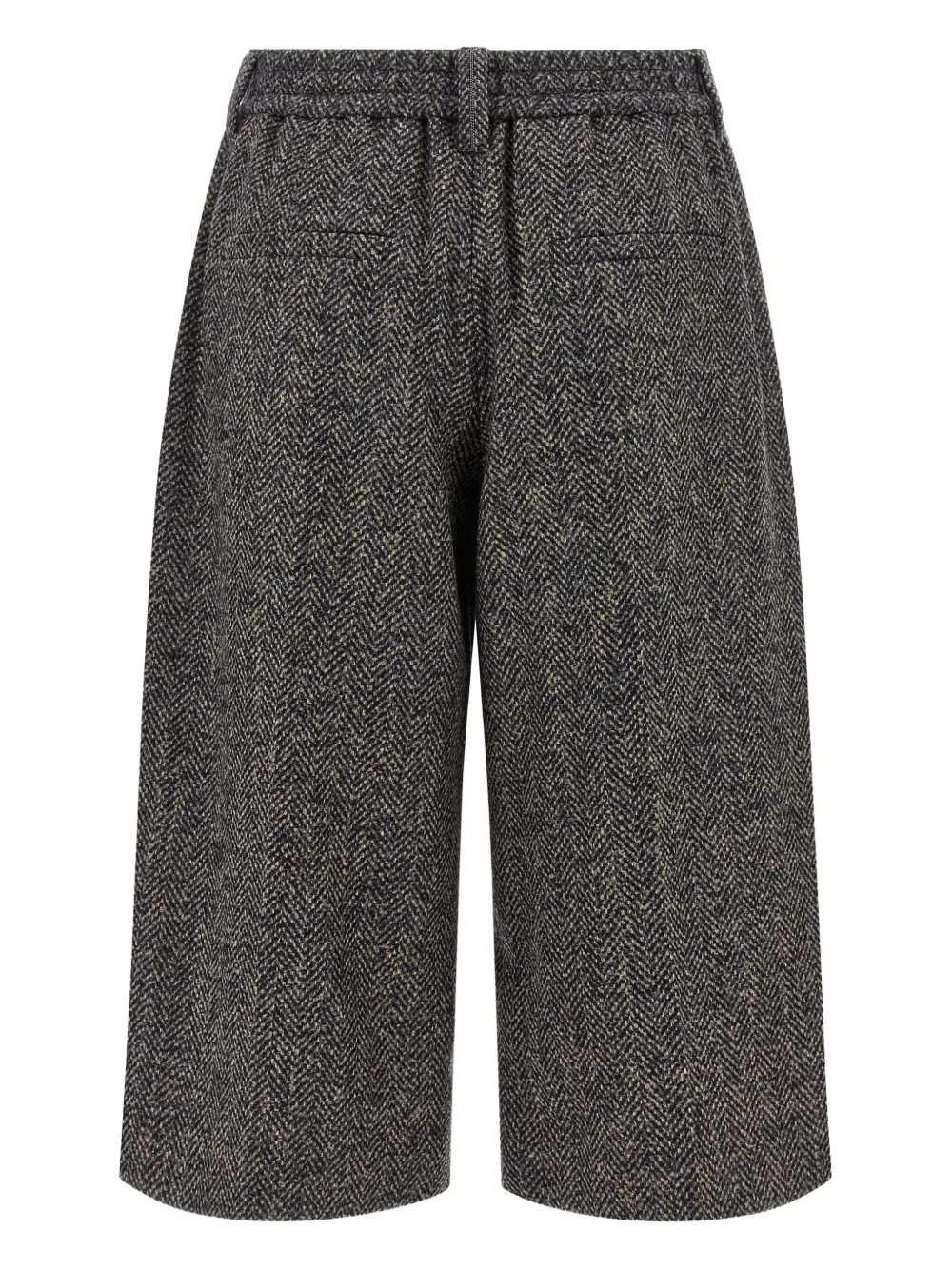 Brunello Cucinelli herringbone shorts Grijs