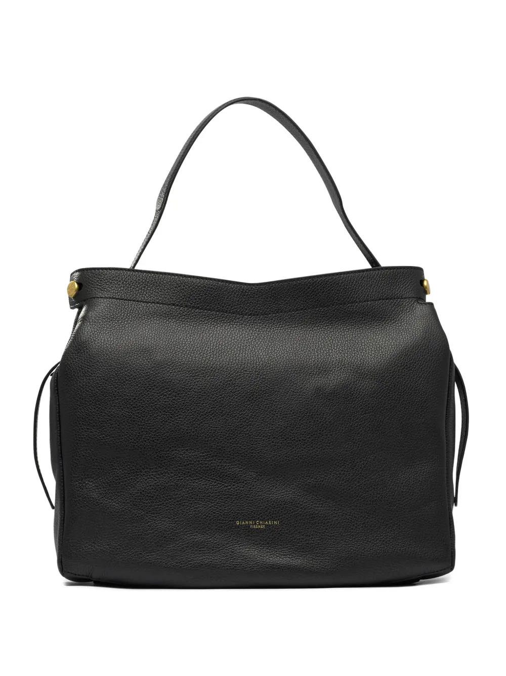 leather top-handle shoulder bag