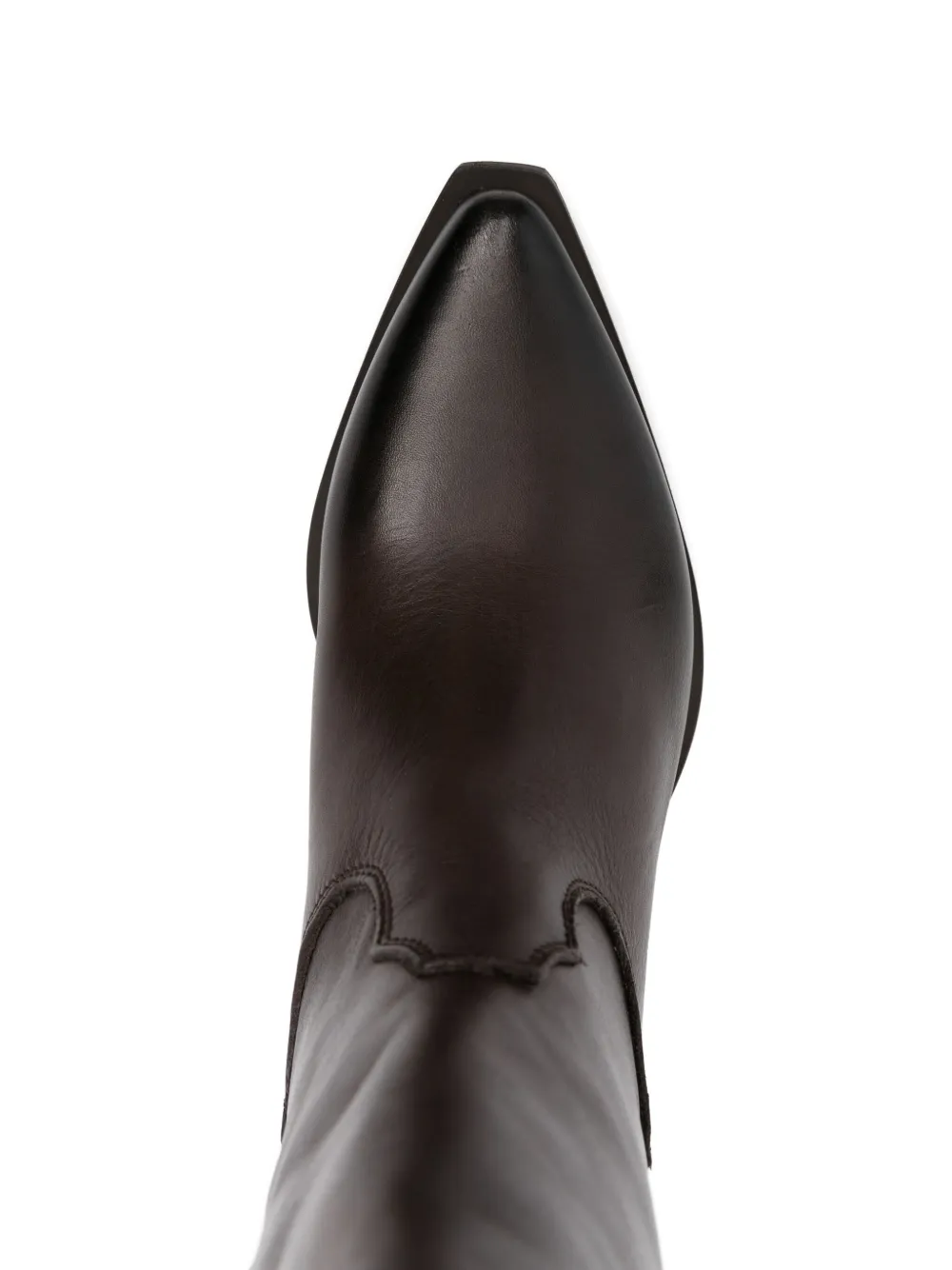 Metisse 40mm pointed-toe leather boots Brown