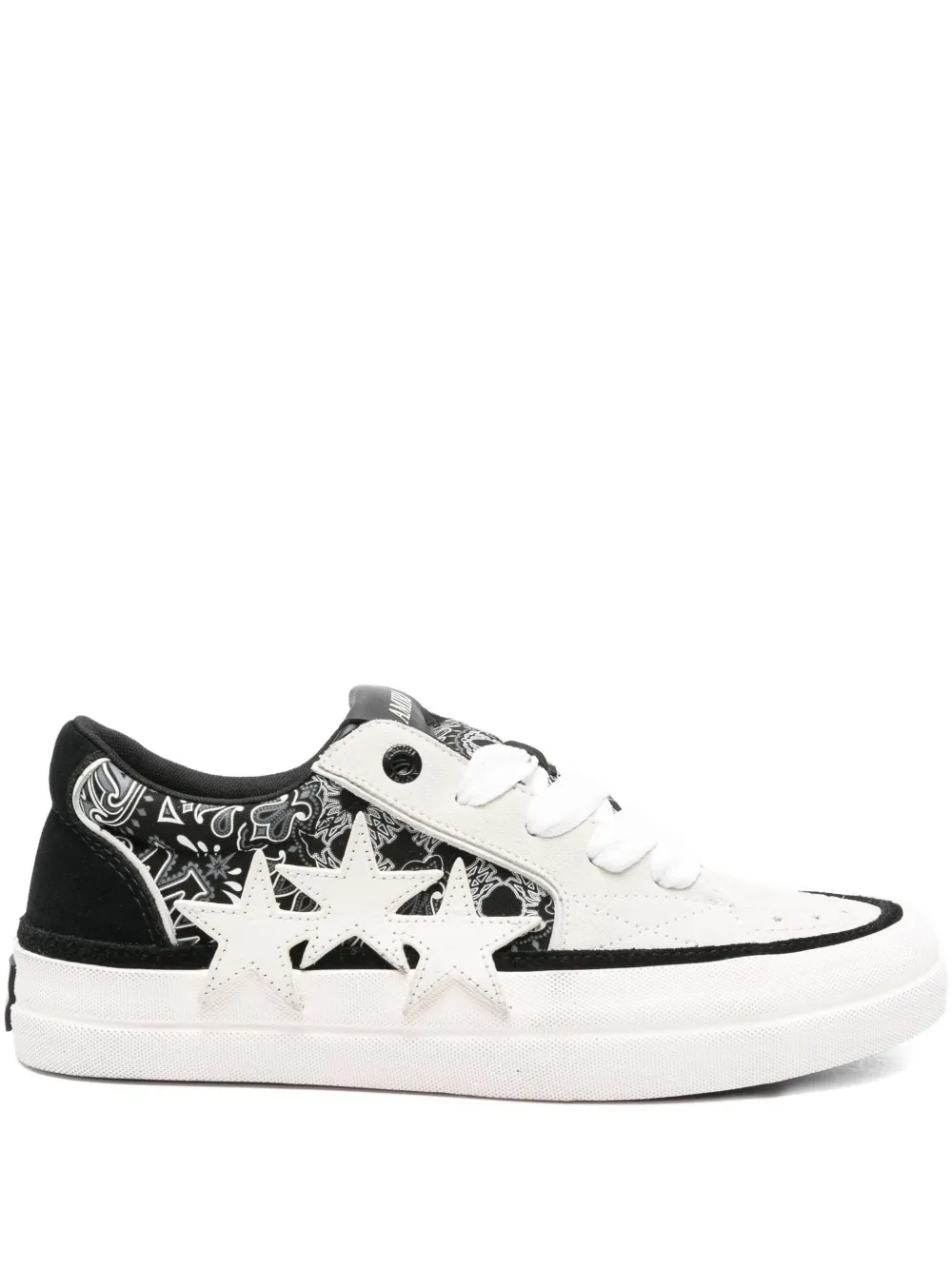 AMIRI Bandana Sunset paisley star sneakers Black