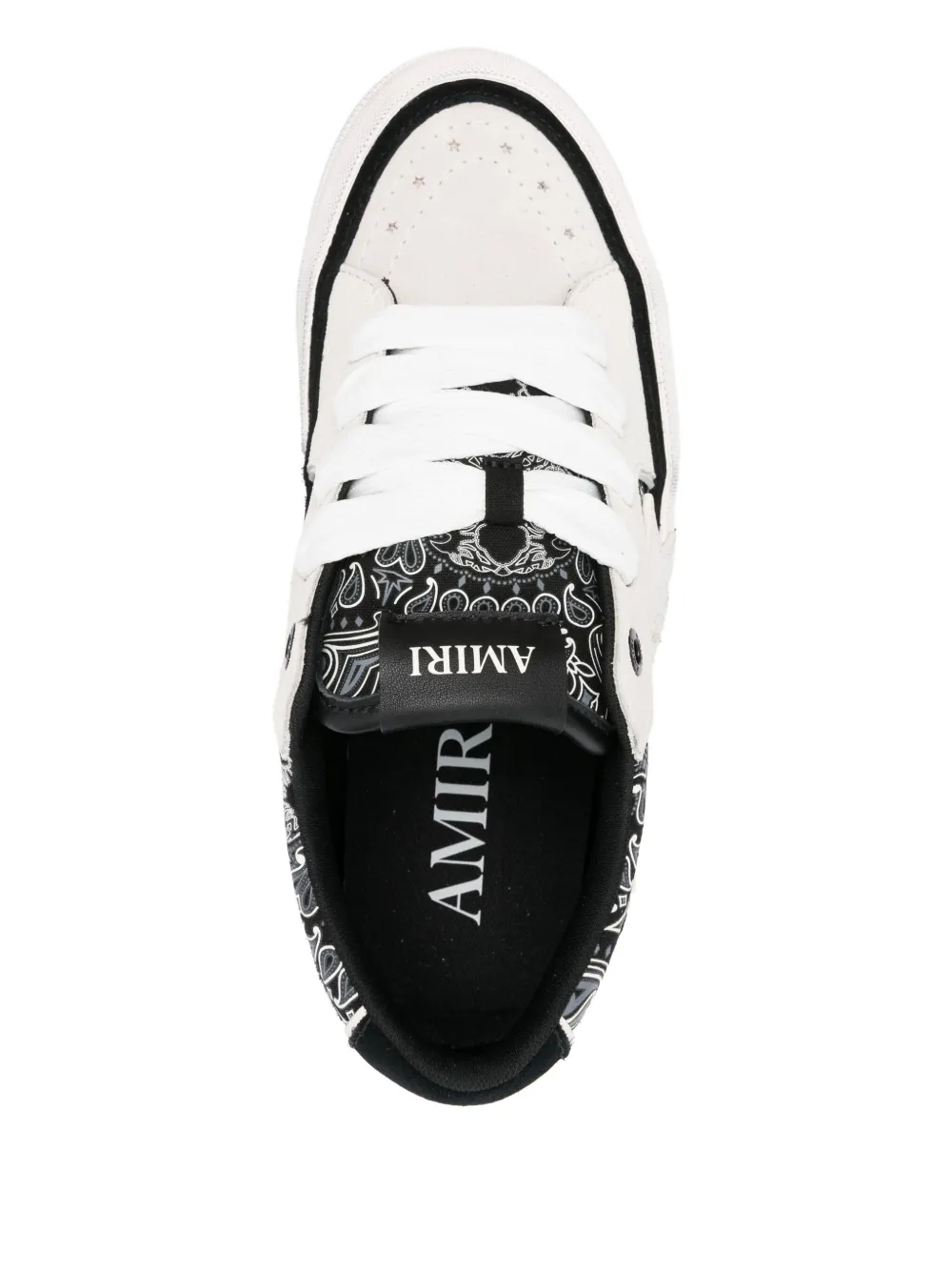 AMIRI Bandana Sunset paisley star sneakers Black