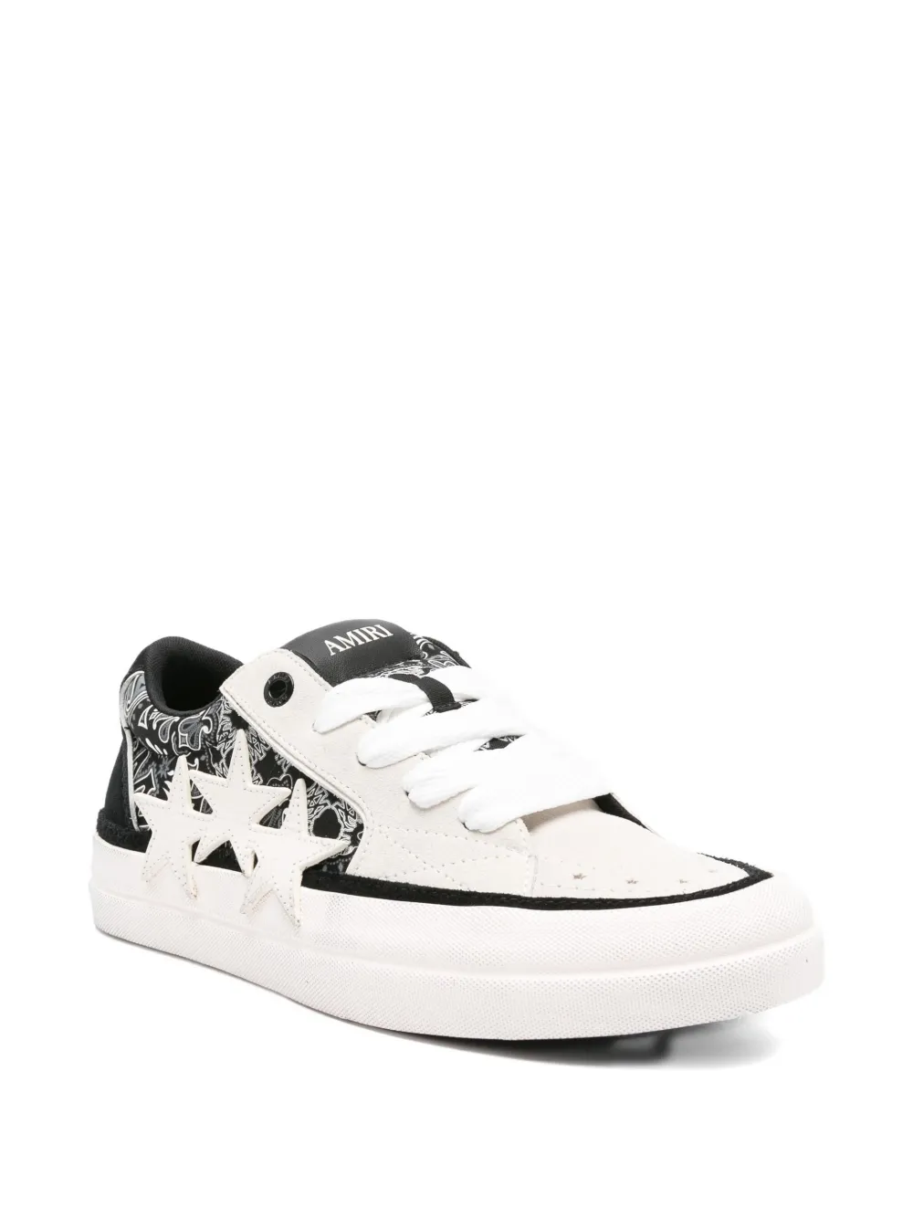 AMIRI Bandana Sunset paisley star sneakers Black