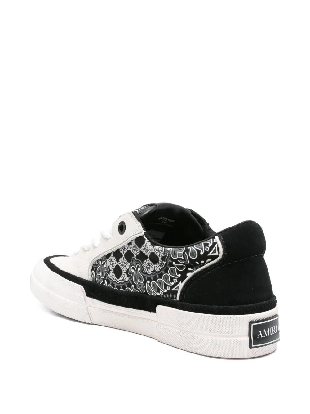 AMIRI Bandana Sunset paisley star sneakers Black