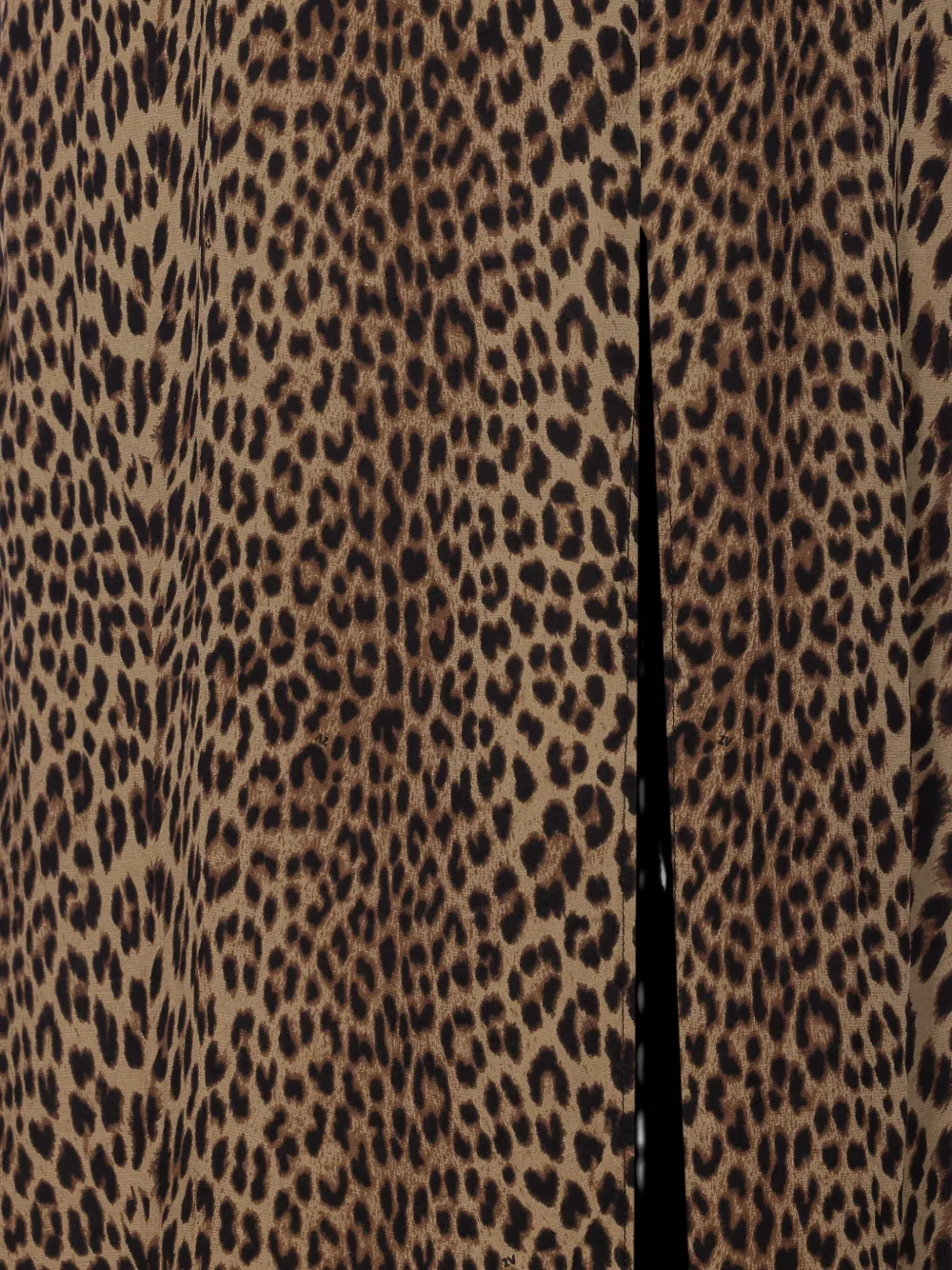 Zadig&Voltaire lace-trimmed leopard-print midi dress Bruin