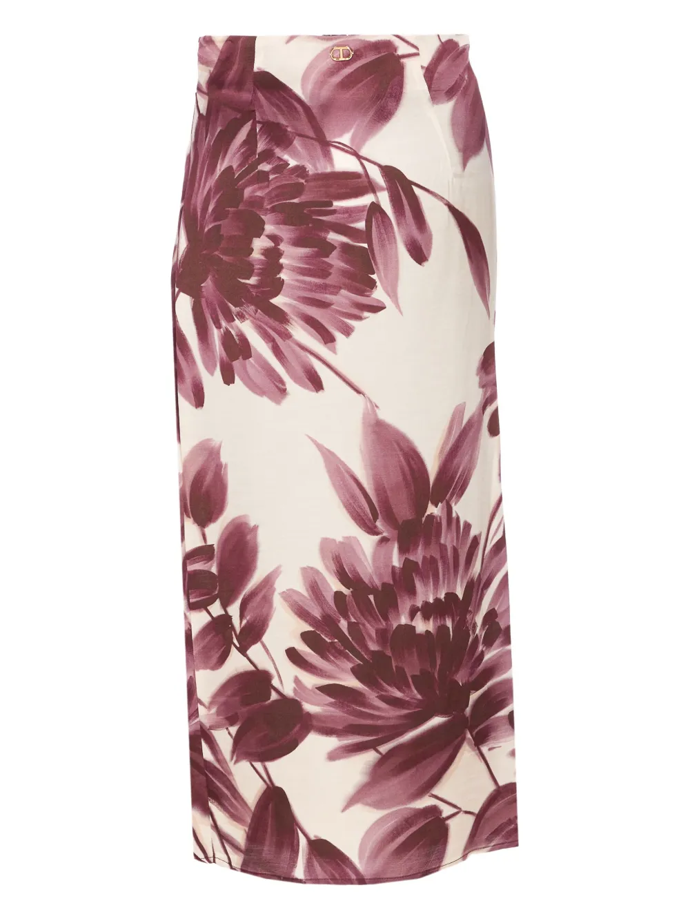 TWINSET floral logo midi skirt Vivaci