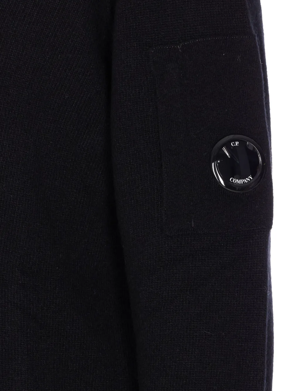 C.P. Company goggle-logo crewneck sweater Zwart