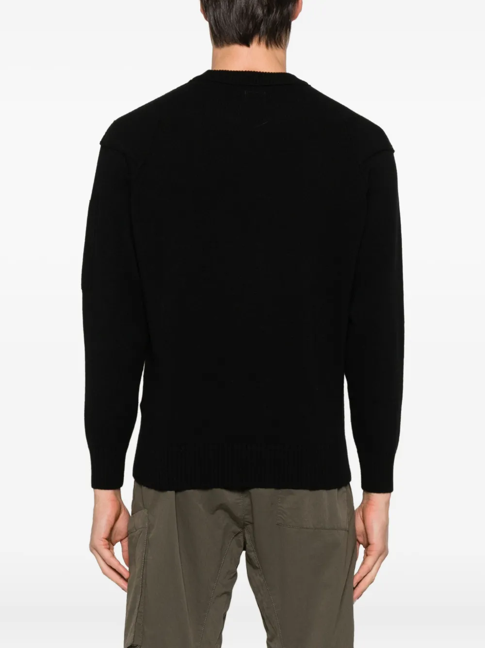 C.P. Company Trui met ronde hals en logo Zwart