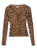 Zadig&Voltaire leopard-print button cardigan - Brown