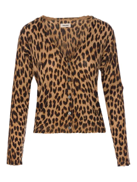 Zadig&Voltaire leopard-print button cardigan