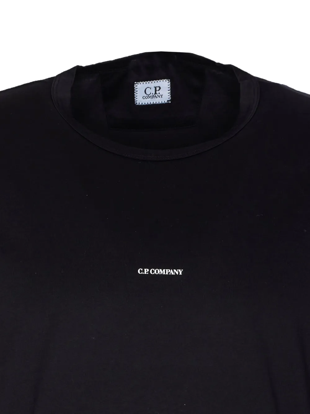 C.P. Company logo-detail crew-neck T-shirt Zwart