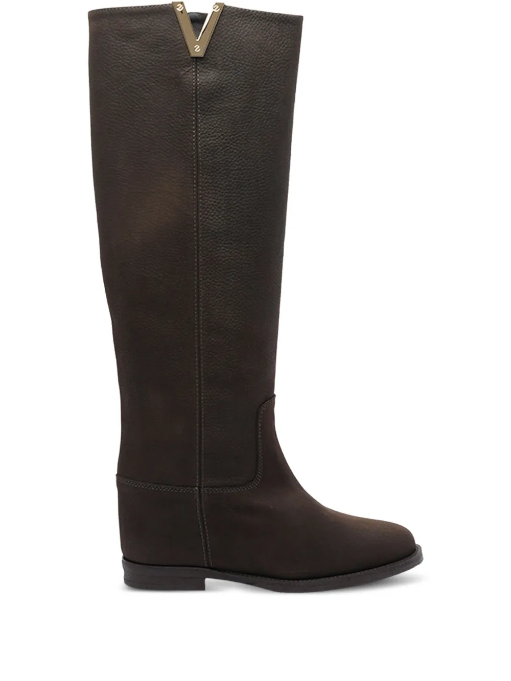 Via Roma 15 leather boots Brown