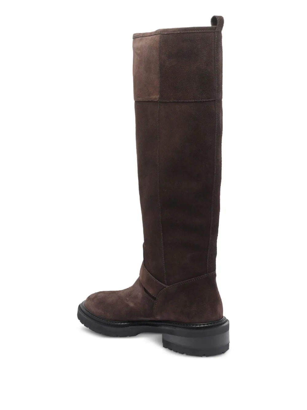 Via Roma 15 50mm buckled zip-fastening biker boots Brown