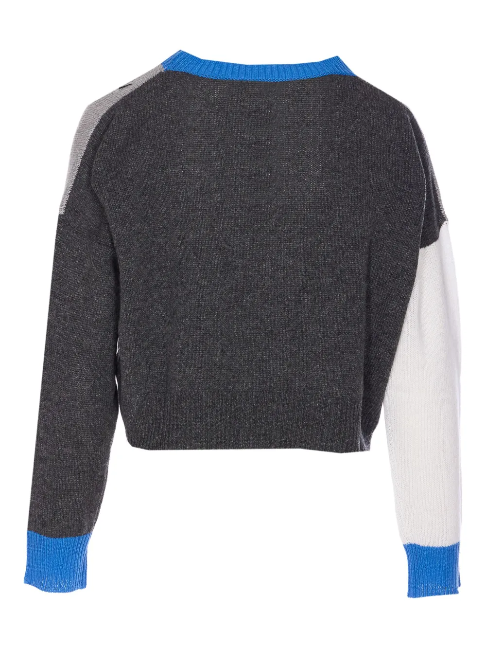 Marni colour-block cashmere sweater Grijs