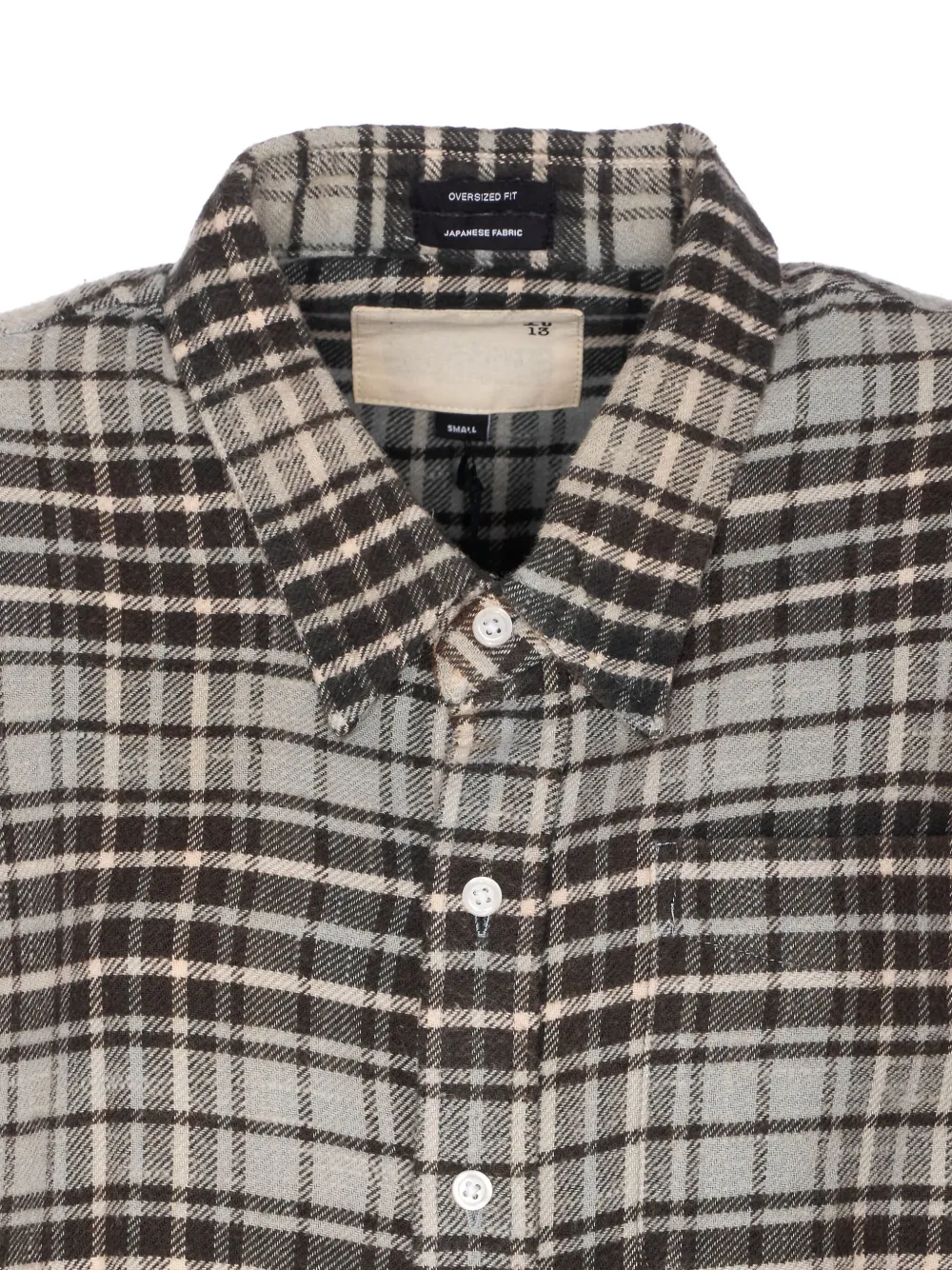 R13 checked shirt Beige