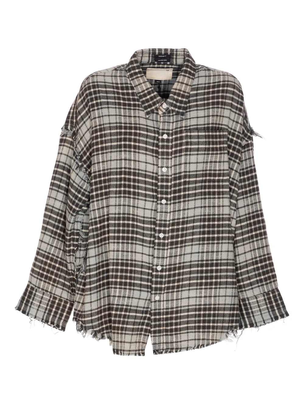 R13 checked shirt Beige