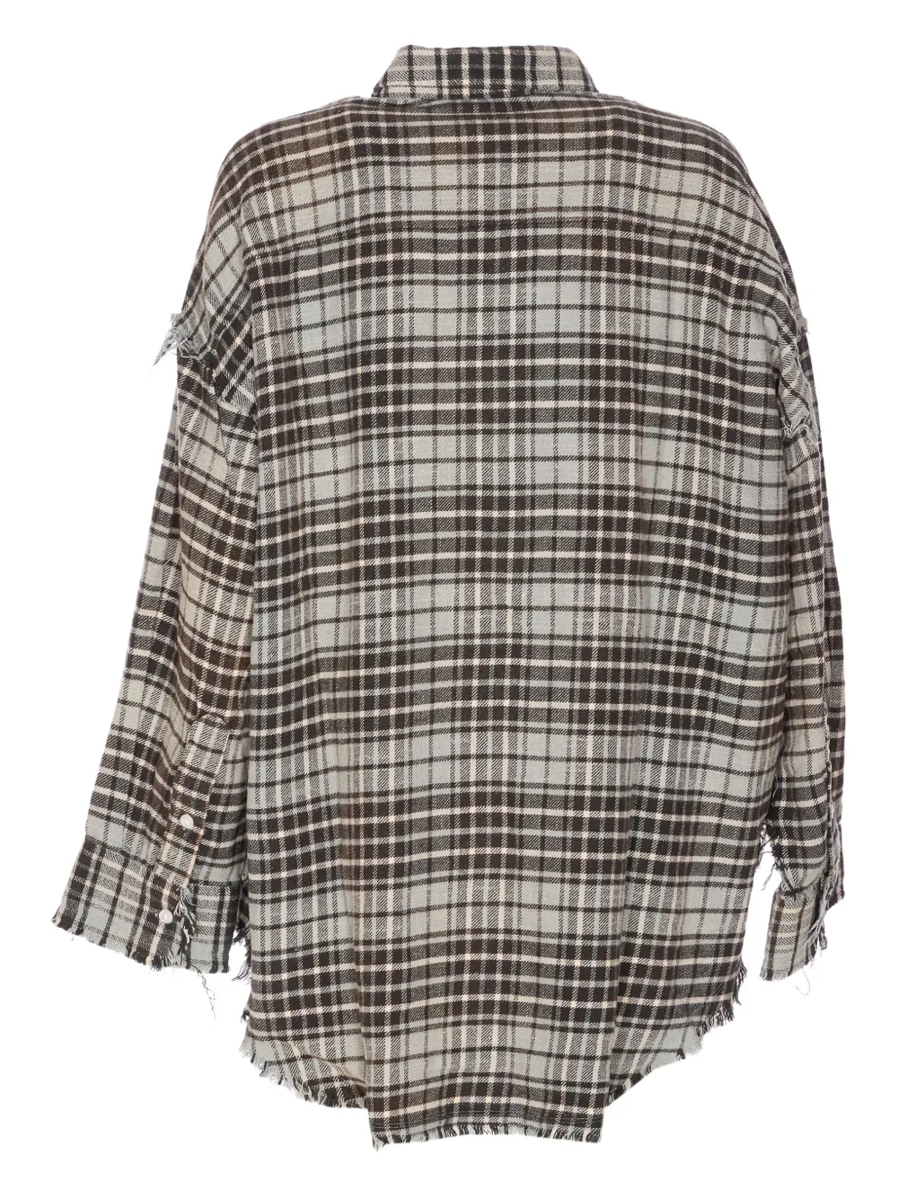R13 checked shirt Beige