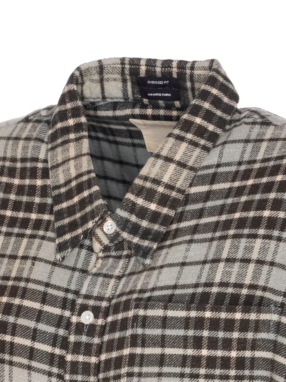 R13 checked shirt Beige