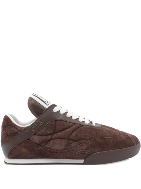 Chloé Kick quilted suede sneakers