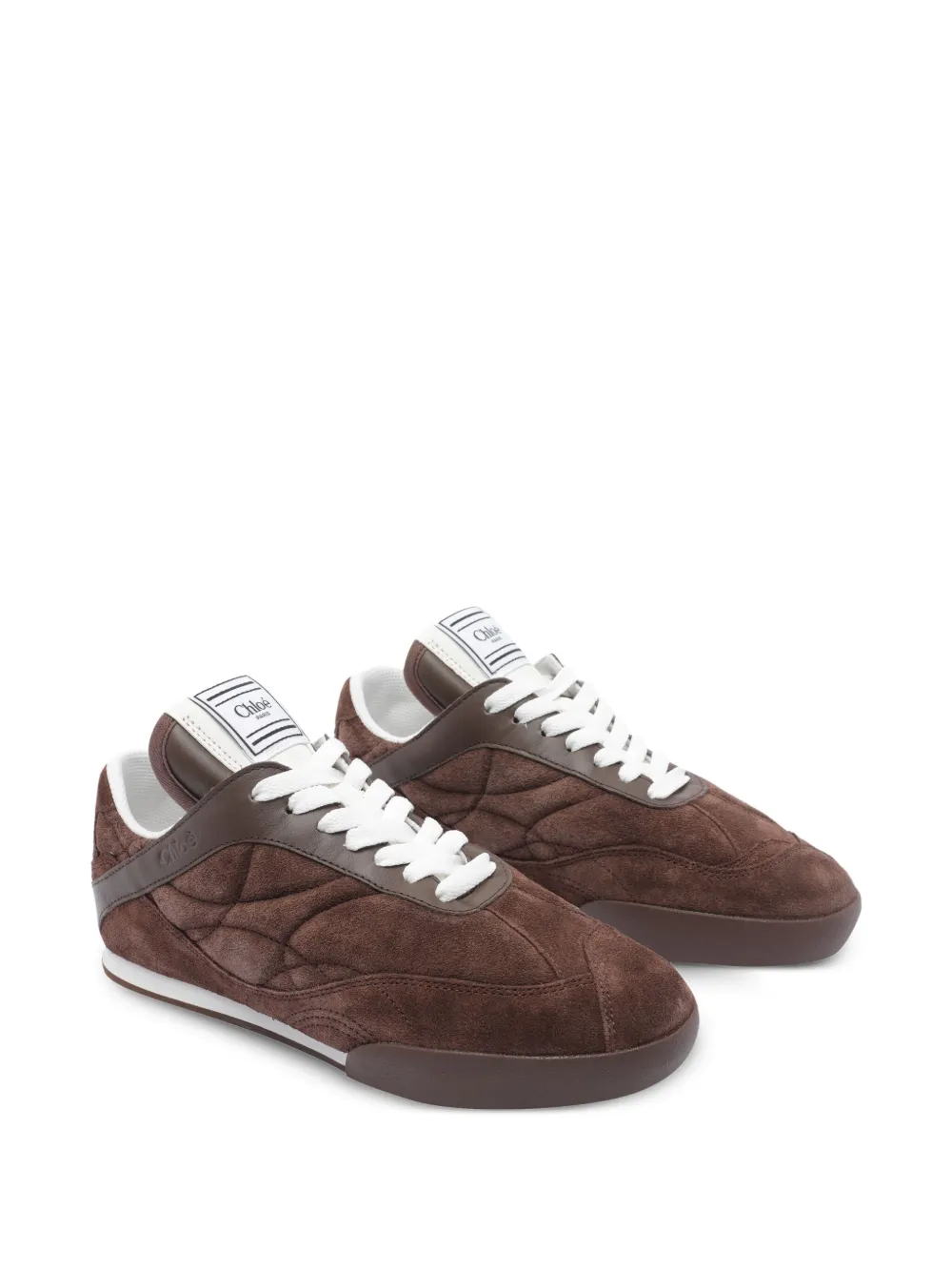 Chloé Kick quilted suede sneakers | Low-Tops | Image 2