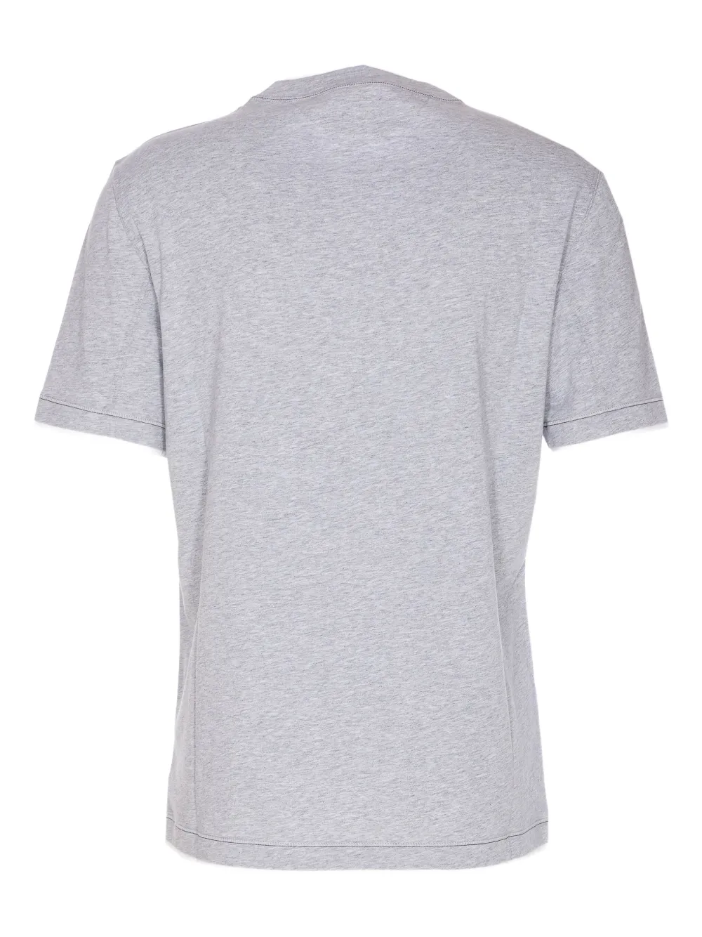 Brunello Cucinelli logo-embroidered crew-neck T-shirt Grijs