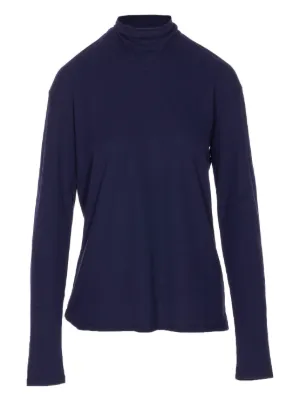 Tシャツ・カットソー Lemaire High Neck Tie Detail T-Shirt Men & Unisex Tops | LEMAIRE