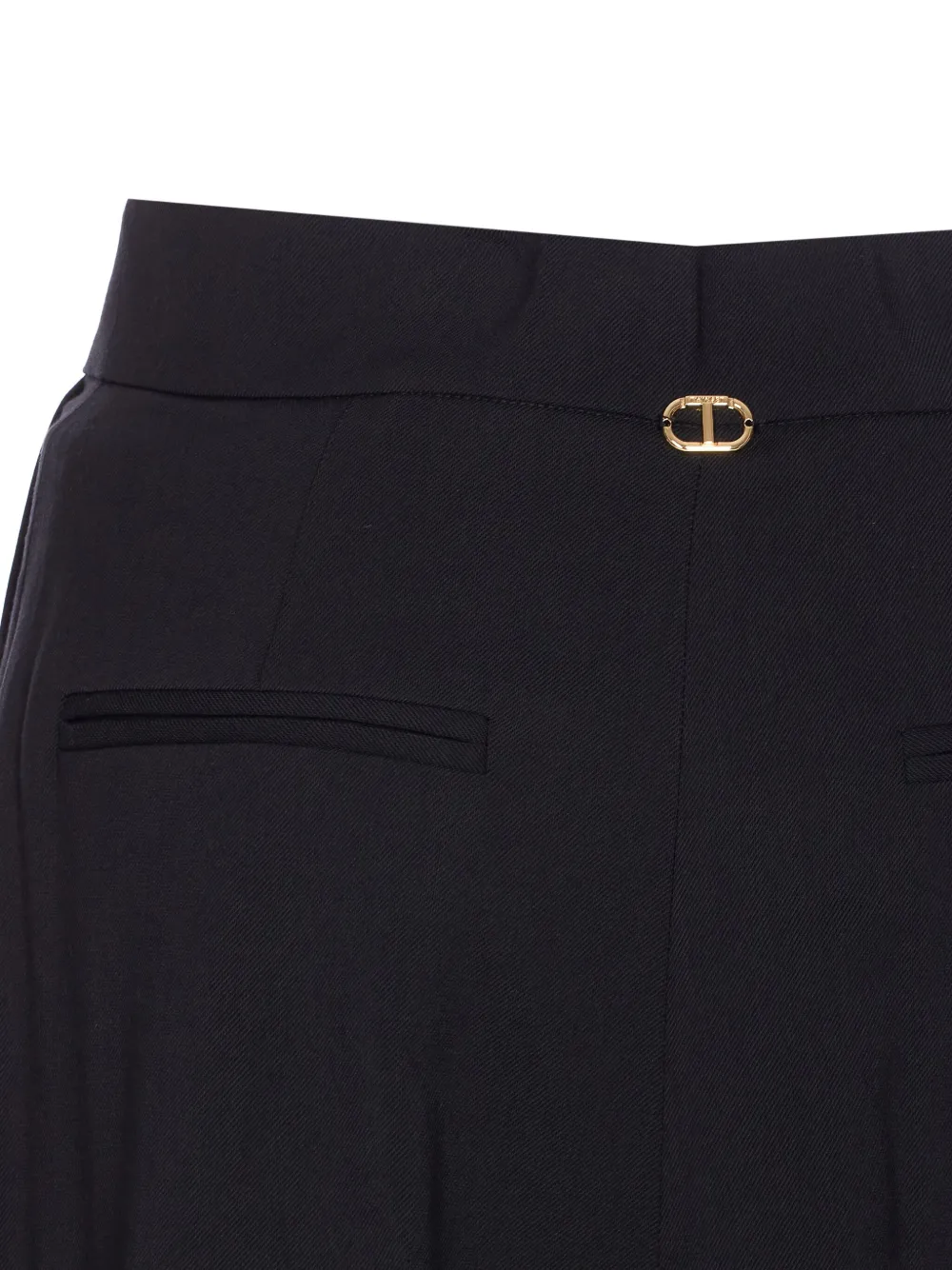 TWINSET high-rise trousers Zwart