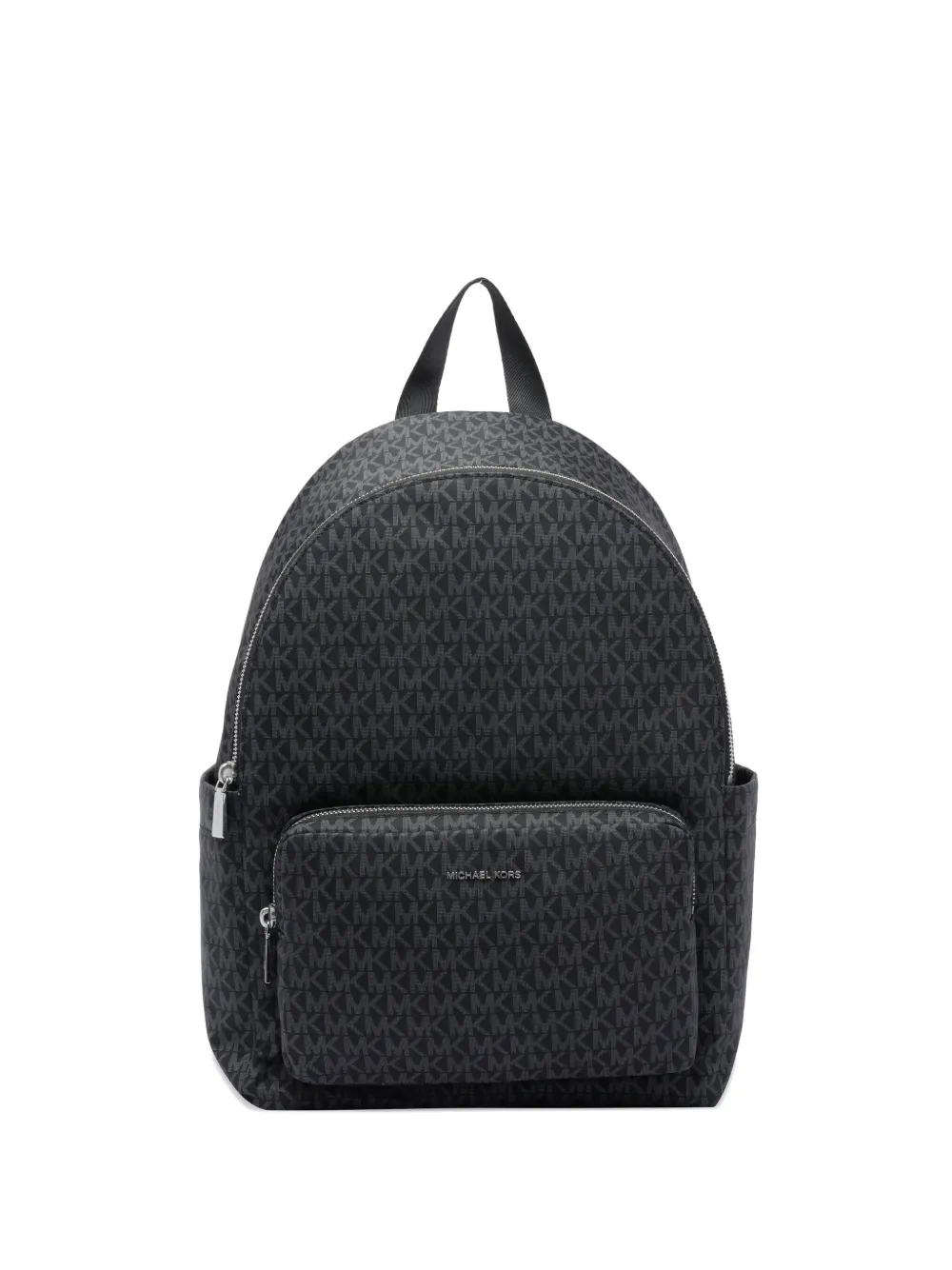 Michael Kors medium logo-plaque zip backpack Zwart