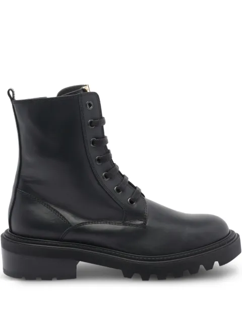 Via Roma 15 50mm lace-up zip boots