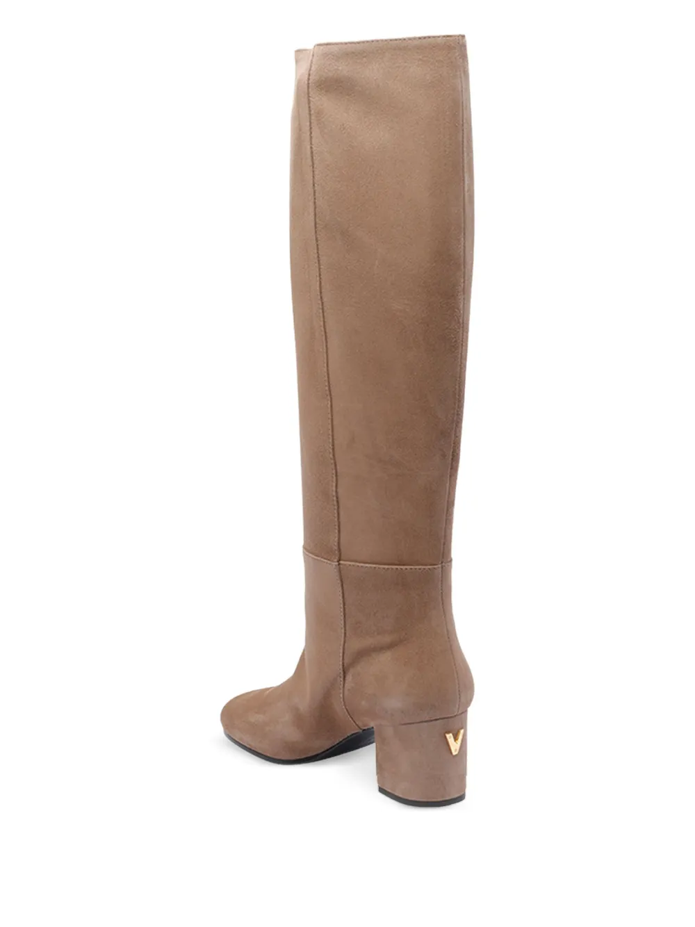 Via Roma 15 60mm leather knee-high boots Brown