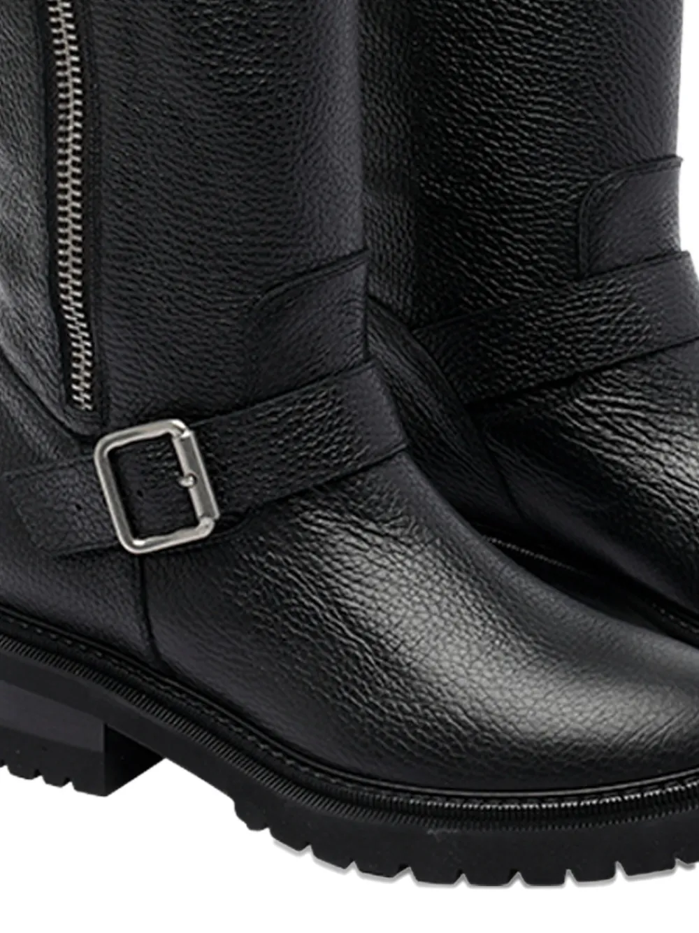 Via Roma 15 leather knee-high boots Black