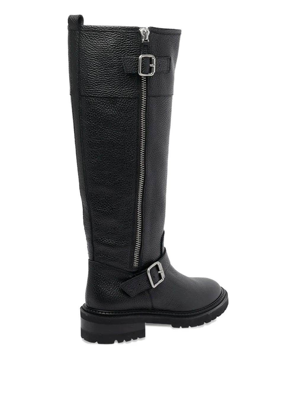 Via Roma 15 leather knee-high boots Black