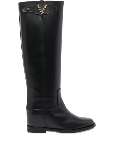 Via Roma 15 leather knee-high boots