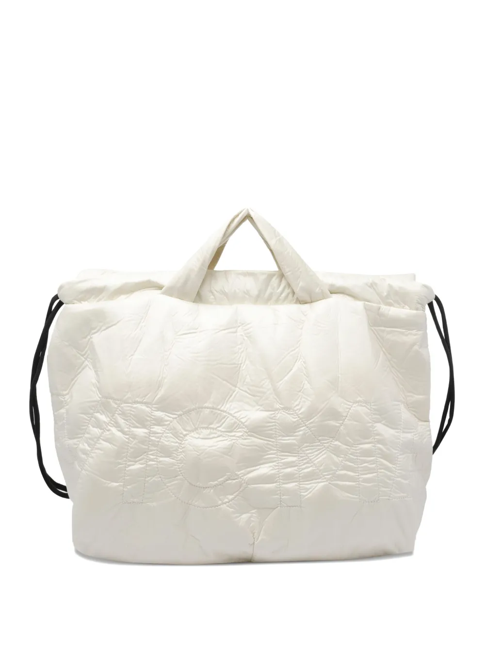 Vic Matie quilted logo-detail tote bag | White | Image 1