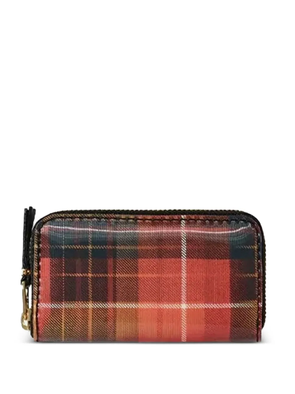 Comme Des Garçons Wallet Geruite portemonnee met rits Rood