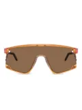 Oakley BXTR Metal shield-frame sunglasses - Orange