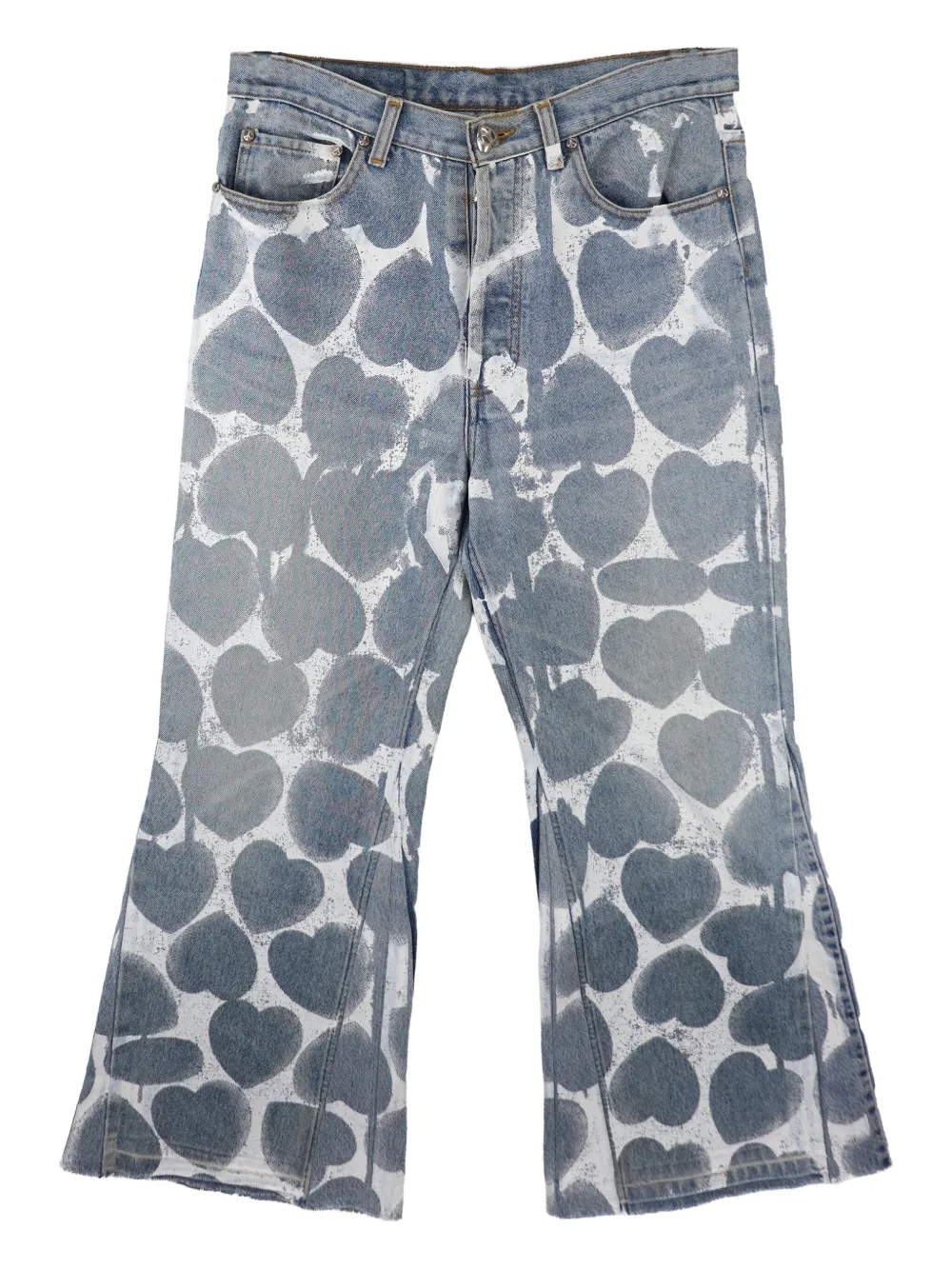 Readymade heart-printed jeans | Blue | Image 1