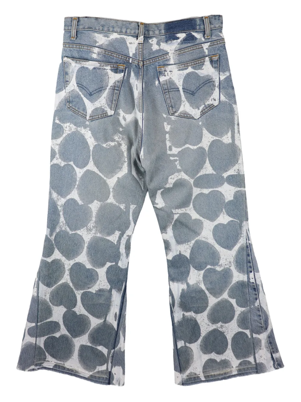 Readymade heart-printed jeans | Cropped Jeans | Image 2