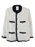 Readymade tweed trimmed jacket - White
