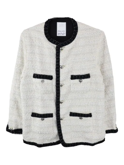 Readymade tweed trimmed jacket