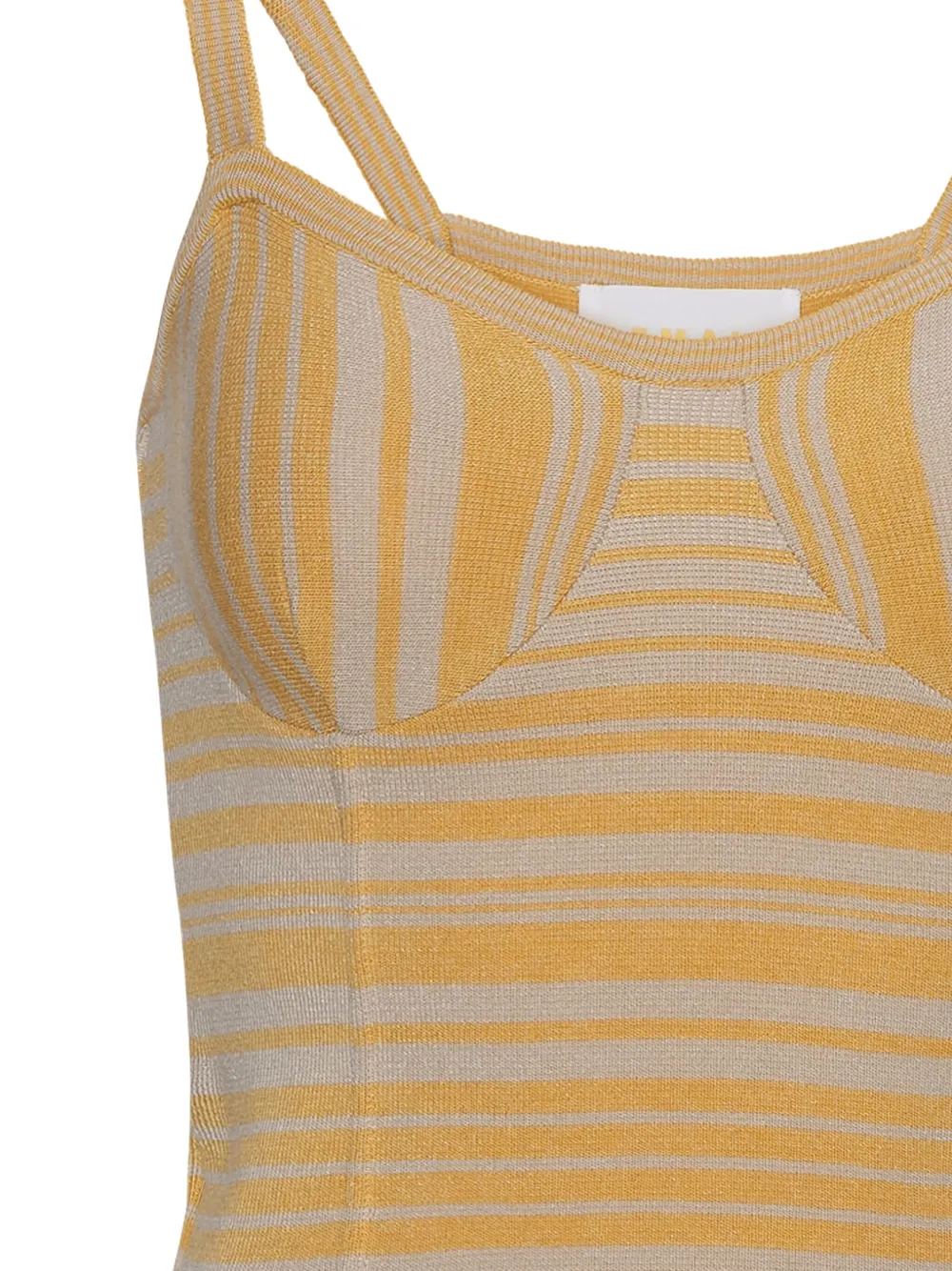 Remain Birger Christensen Michele Striped Knit Tank Top In Orange