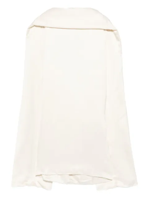 TOTEME vestido de seda con bordes sin rematar