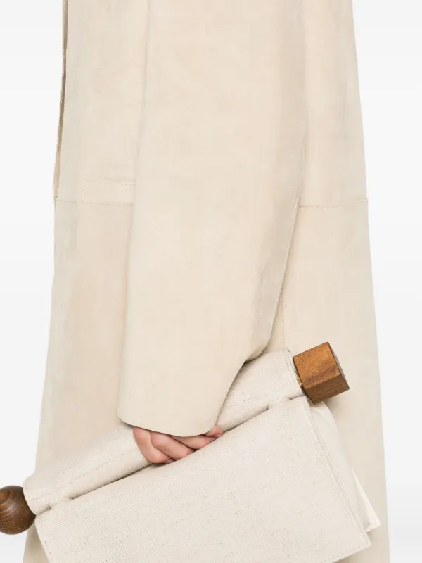 【Toteme】スエードコート TOTEME スエード コート | ニュートラル | FARFETCH JP