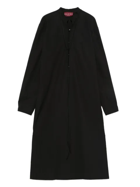 Gucci lace-up cotton dress