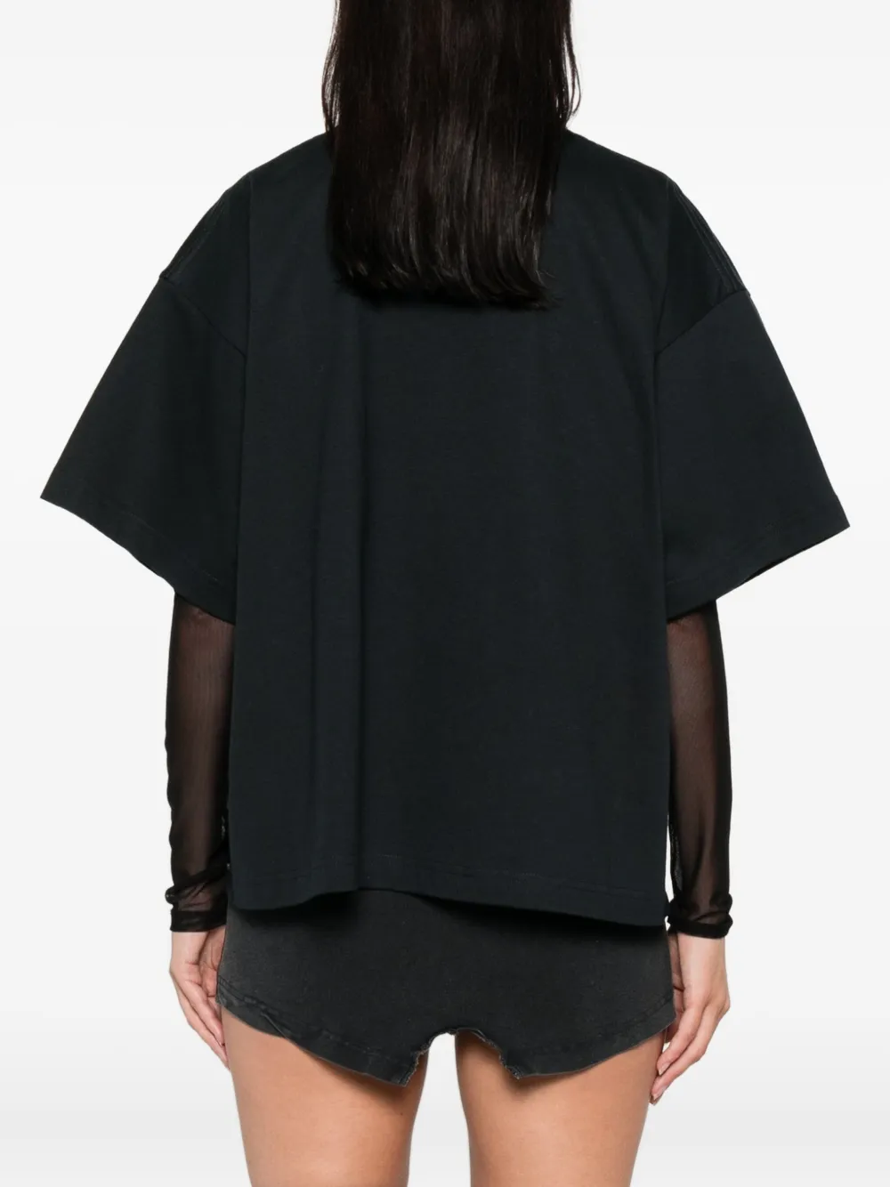 Balenciaga Katoenen T-shirt met logoprint Zwart