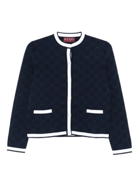 Gucci GG-pattern buttoned cardigan