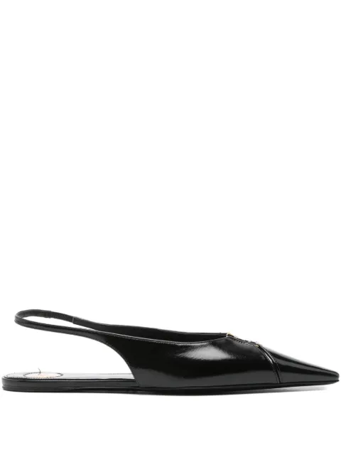 Saint Laurent Babylone slingback pointed-toe flats