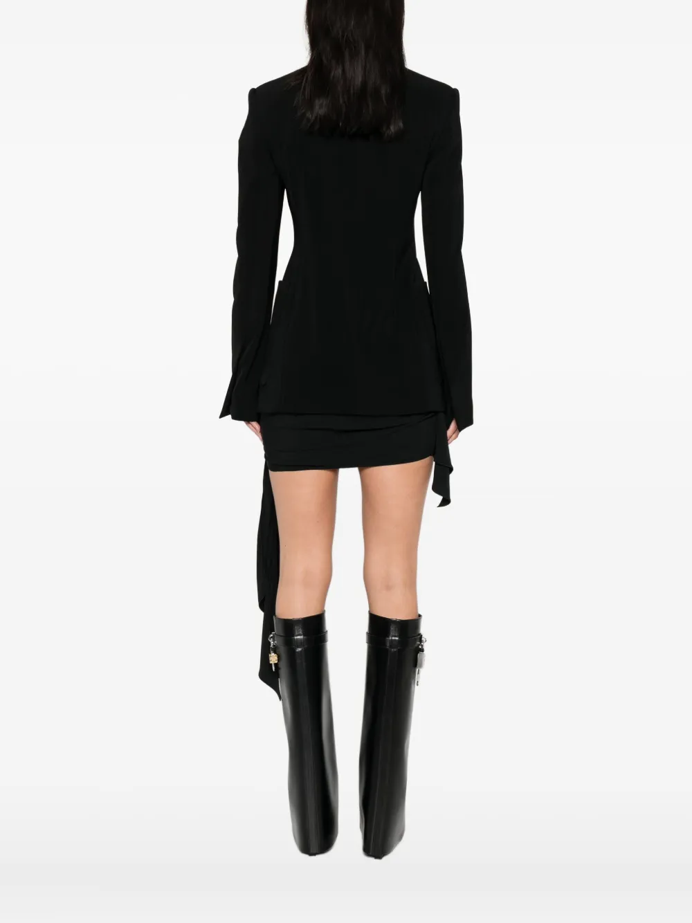 Sportmax high-buttoning fitted jacket Zwart