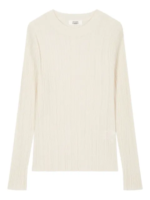 STUDIO TOMBOY ribbed-knit T-shirt