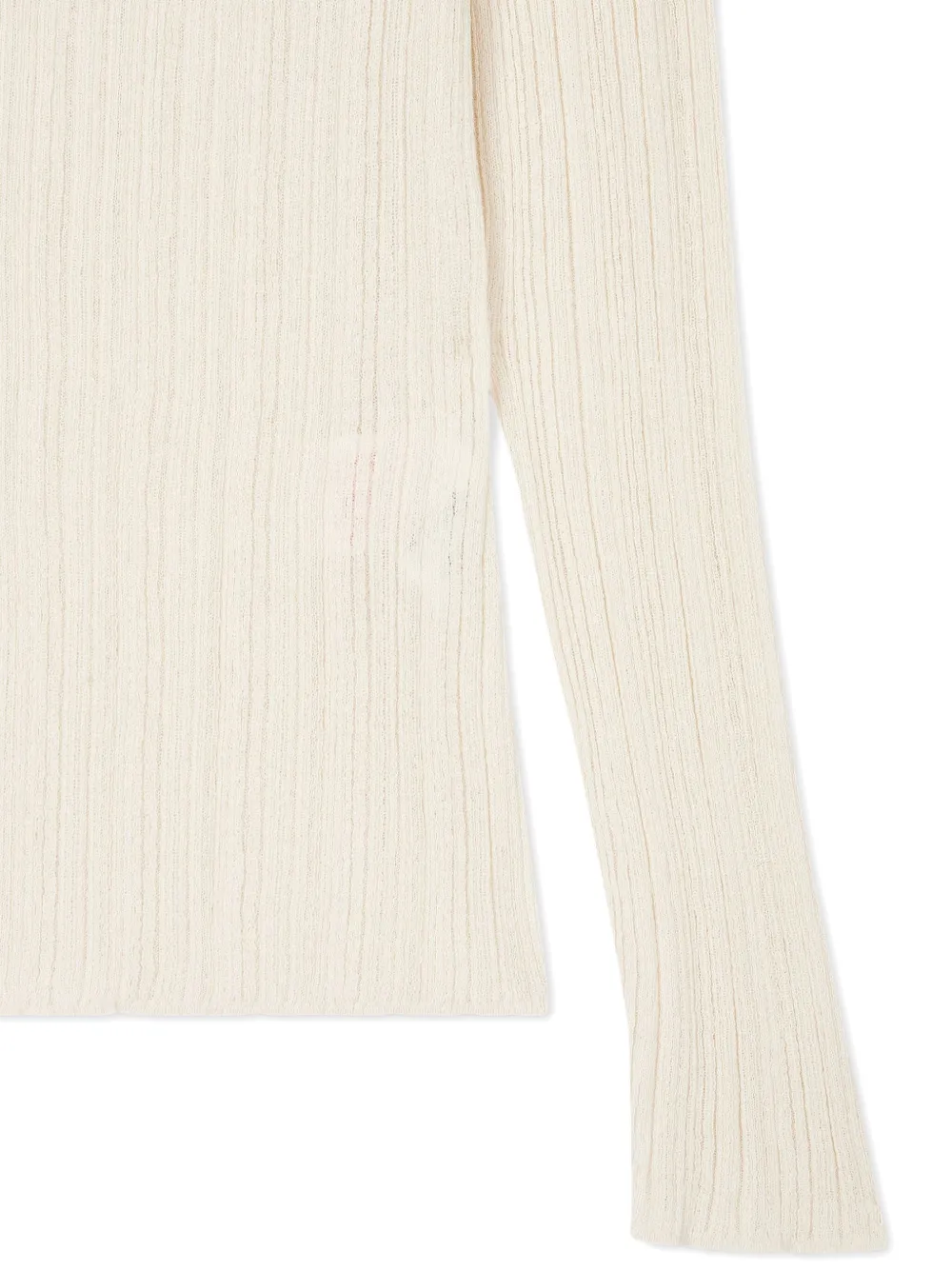STUDIO TOMBOY ribbed-knit T-shirt Beige