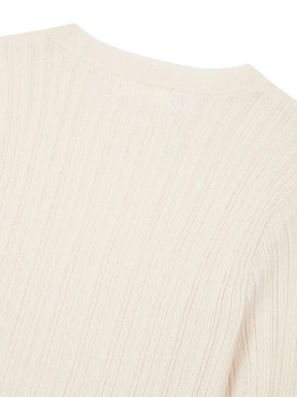 STUDIO TOMBOY ribbed-knit T-shirt Beige